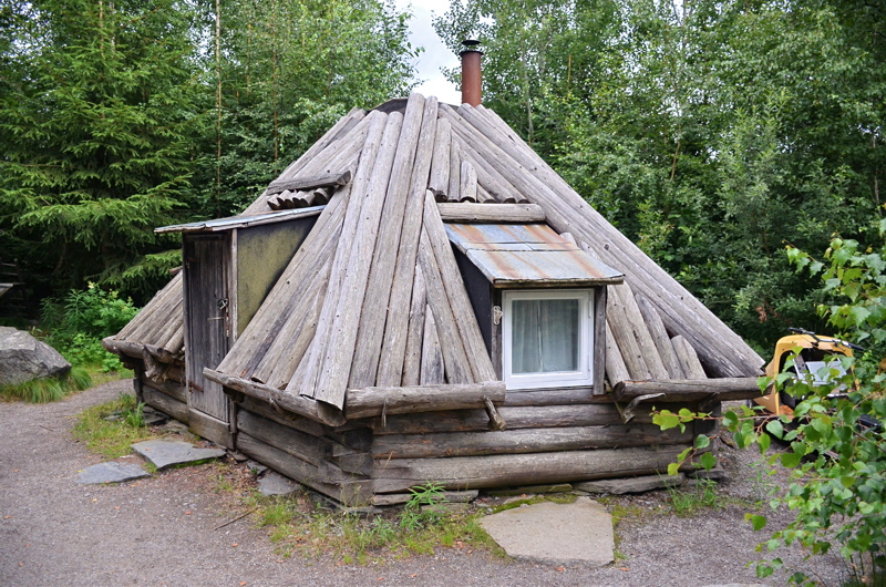14 - A traditional Sami hut (gamme) located at the Skansen open-air museum in Stockhol